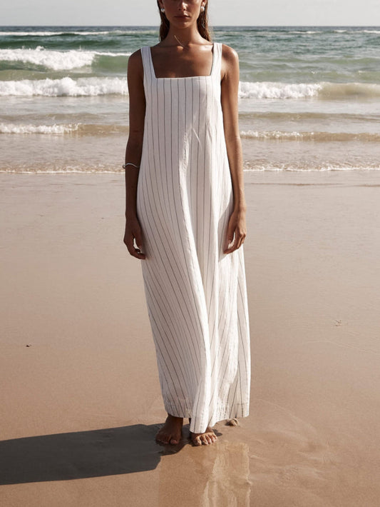 Grace | Elegant Striped Dress