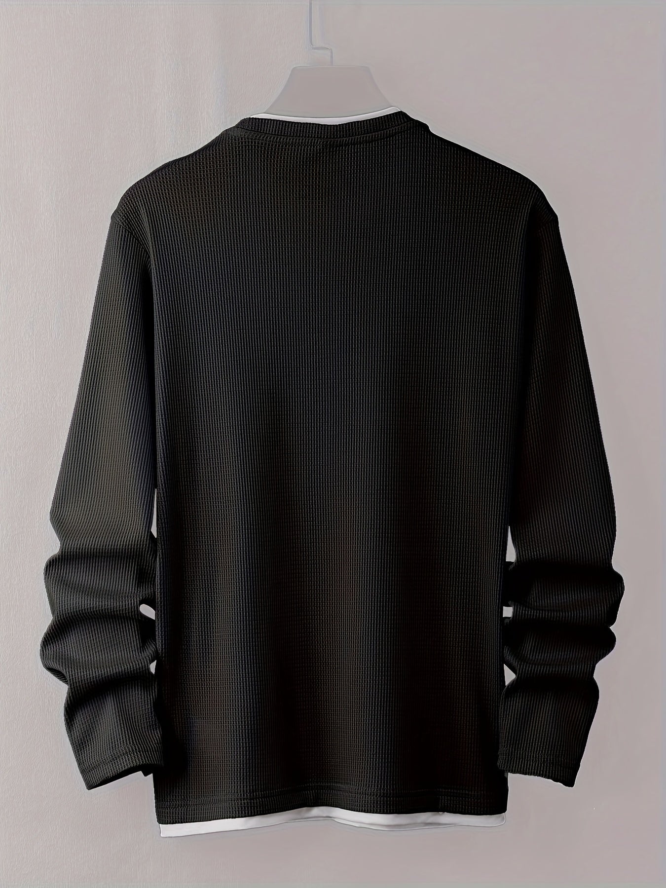 Declan™ | Waffle Knit Long Sleeve T-Shirt