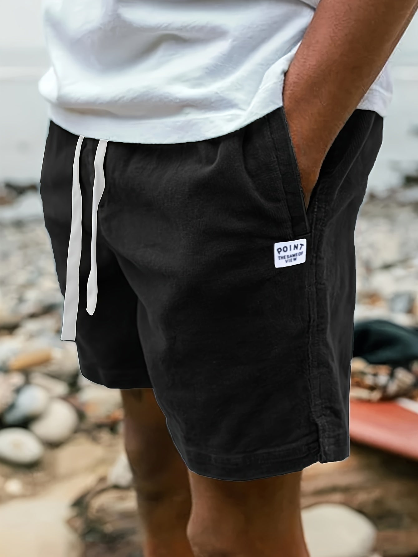 Wyatt™ | Label Patched Corduroy Shorts